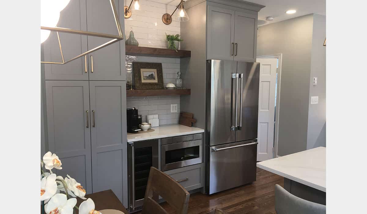 Warm and Cozy Contemporary Kitchen Alexandria Kitchen & Bath Studio